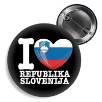 Button - I LOVE REPUBLIKA SLOVENIJA -