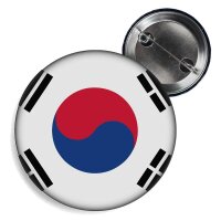 Button - SÜD KOREA - Fahne