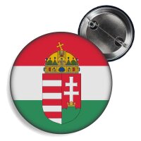 Button - UNGARN - Fahne / Wappen