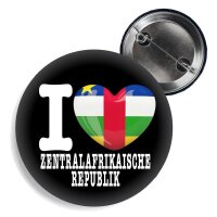Button - I LOVE ZENTRALAFRIKANISCHE REPUBLIK -