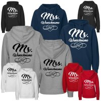 Partner-Hoodies MR. & MRS. mit Wunschnamen