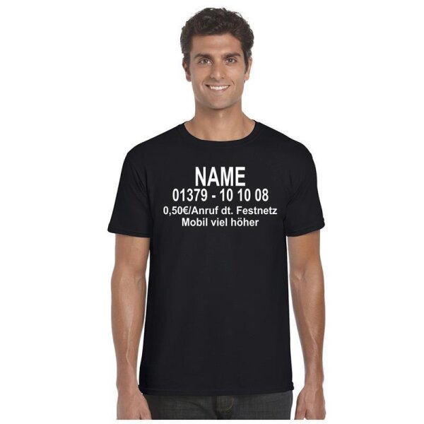 T-Shirt "Dschungel-Nummer" schwarz