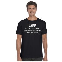 T-Shirt "Dschungel-Nummer" schwarz