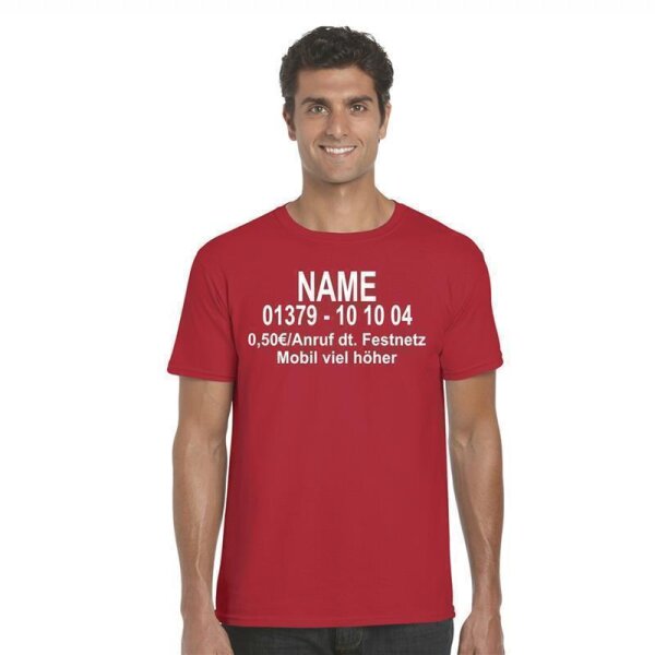 T-Shirt "Dschungel-Nummer" rot