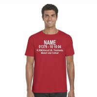 T-Shirt "Dschungel-Nummer" rot