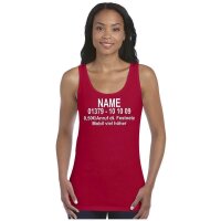 Tank Top "Dschungel-Nummer" rot