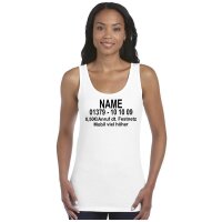 Tank Top "Dschungel-Nummer" weiß