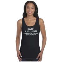Tank Top "Dschungel-Nummer" schwarz