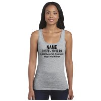 Tank Top "Dschungel-Nummer" grau