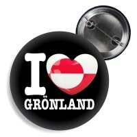 Button - I LOVE GRÖNLAND -