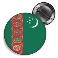 Button - TURKMENISTAN - Fahne