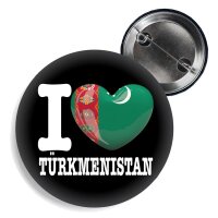 Button - I LOVE TÜRMENISTAN -