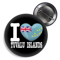 Button - I LOVE TUVALU ISLANDS -