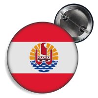 Button - FRANZÖSISCH POLYNESIEN - Fahne