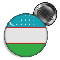 Button - USBEKISTAN - Fahne