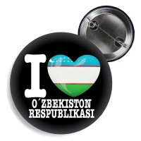 Button - I LOVE OZBEKISTAN RESPUBLIKASI -