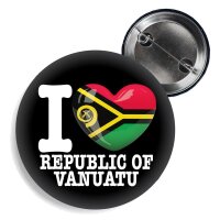 Button - I LOVE REPUBLIC OF VANUATU -