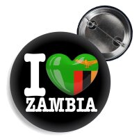 Button - I LOVE ZAMBIA -