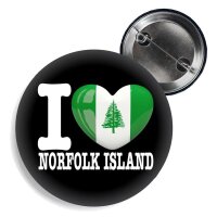 Button - I LOVE NORFOLK ISLAND -
