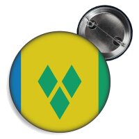 Button - SAINT VINCENT / GRENADINEN - Fahne