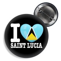 Button - I LOVE SAINT LUCIA -