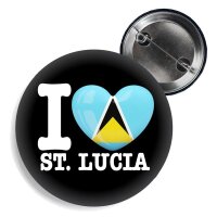 Button - I LOVE ST. LUCIA -