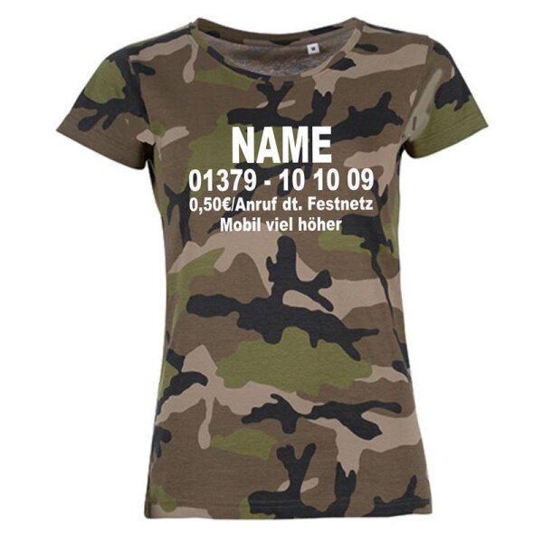 T-Shirt "Dschungel-Nummer" - eBay camo vorne M