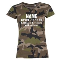 T-Shirt "Dschungel-Nummer" - eBay camo vorne M