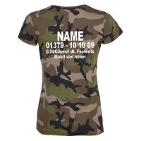 T-Shirt "Dschungel-Nummer" - eBay camo hinten S