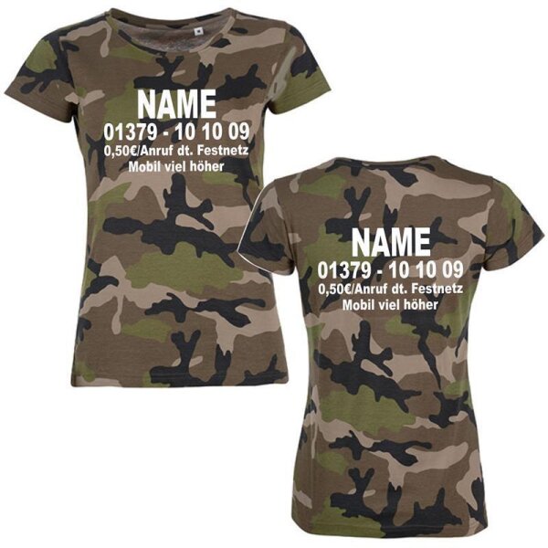 T-Shirt "Dschungel-Nummer" - eBay camo beidseitig L
