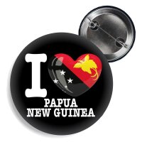 Button - I LOVE PAPUA NEW GUINEA -