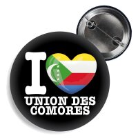 Button - I LOVE UNION DES COMORES -