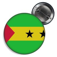 Button - SÃO TOMÉ UND PRINCIPE - Fahne