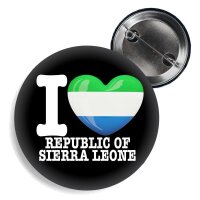 Button - I LOVE REPUBLIC OF SIERRA LEONE -