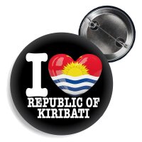 Button - I LOVE REPUBLIC OF KIRIBATI -