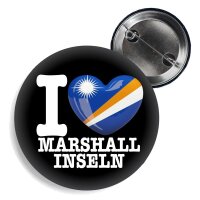 Button - I LOVE MARSHALL INSELN -