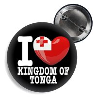 Button - I LOVE KINGDOM OF TONGA -
