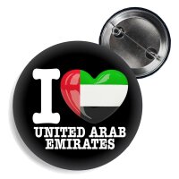 Button - I LOVE UNITED ARAB EMIRATES -