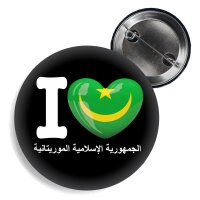 Button - I LOVE MAURETANIEN - arabisch