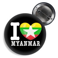 Button - I LOVE MYANMAR -