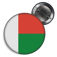 Button - MADAGASKAR - Fahne