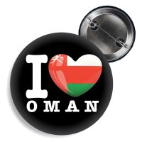 Button - I LOVE OMAN -