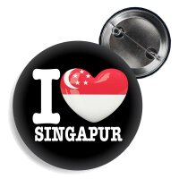 Button - I LOVE SINGAPUR -