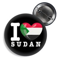 Button - I LOVE SUDAN -