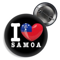 Button - I LOVE SAMOA -