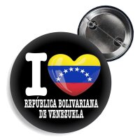 Button - I LOVE REPÚBLICA BOLIVARIANA DE VENEZUELA -