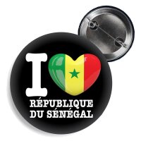 Button - I LOVE RÉPUBLIQUE DU SÉNÉGAL -