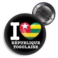 Button - I LOVE RÉPUBLIQUE TOGOLAISE -