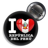 Button - I LOVE REPÚBLICA DEL PERÚ -