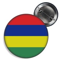 Button - MAURITIUS - Fahne